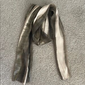 Women’s Vintage Striped Silk Scarf with beautiful colors look at next photo